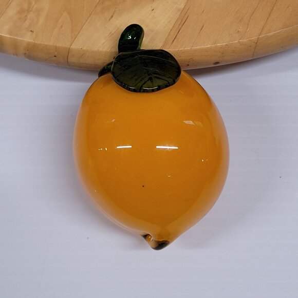 Lot 7 Vintage Hand Blown Glass Vegetables Fruits Murano Style Art Deco Style - Picture 6 of 8